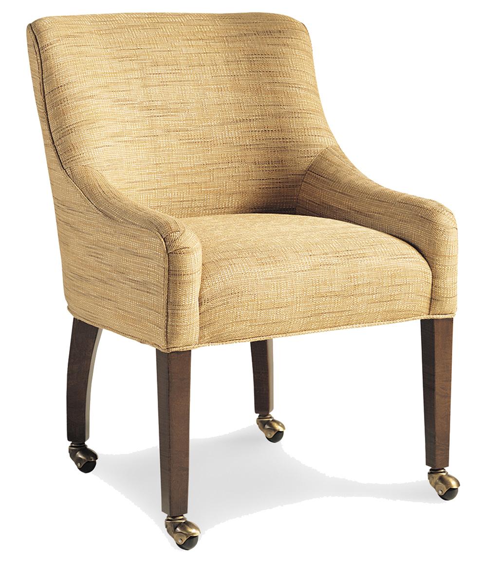 Dining Chairs With Casters Cramco Inc Talbot Upholstered Chair With